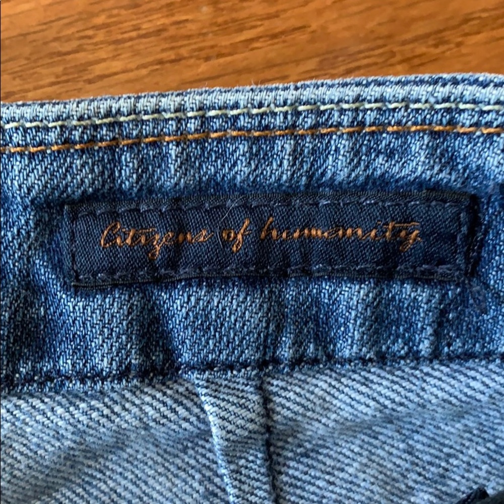 CITIZENS OF HUMANITY LOW WAIST DENIM SHORTS 27 - Picture 2 of 5